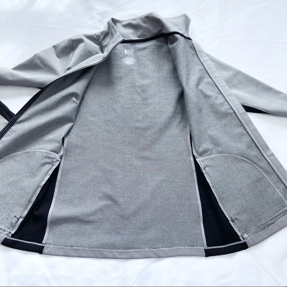 Splits59 Transitional Full Zip Thumbhole Long Sleeve Pocket Jacquard Jacket S - Picture 4 of 10